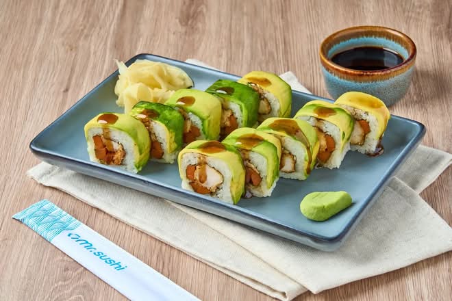 Sushi Avocado Teriyaki - Pollo Crunchy, Aguacate y Zanahoria