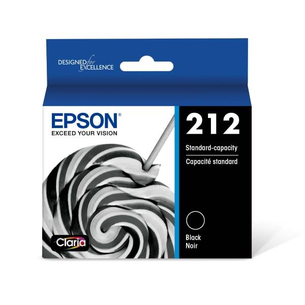 Epson 212 Standard Yield Inkjet Ink Cartridge (black noir)