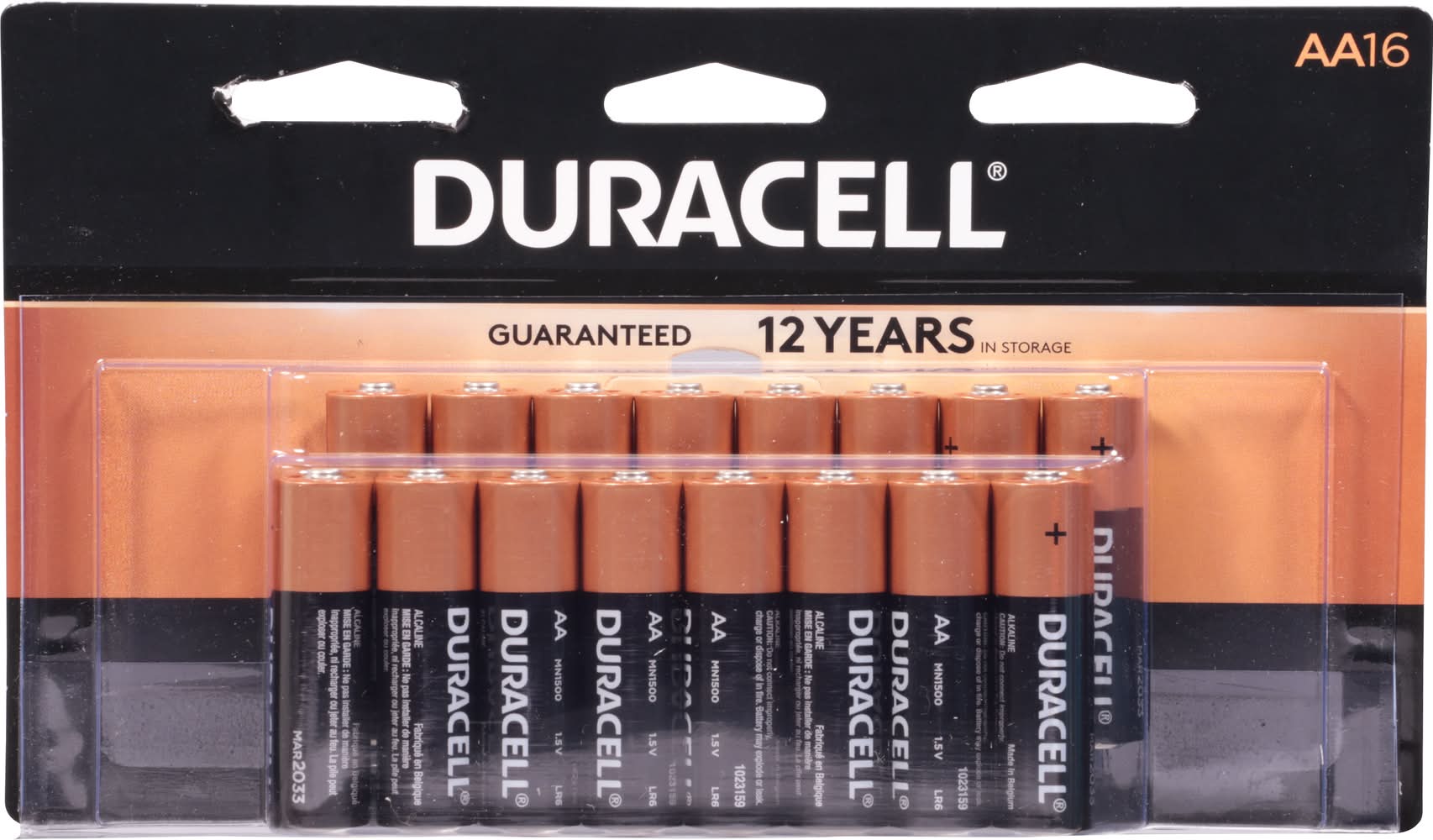 Duracell Aa16 Alkaline Batteries (16 ct)