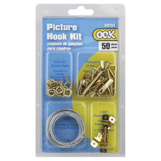 Ook Brass Conventional Picture Hanging Kit
