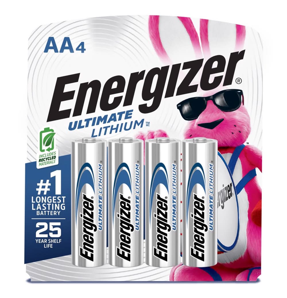 Energizer Ultimate Performance Lithium Aa 1.5 V Camera Battery L91Bp-4 4 Pk