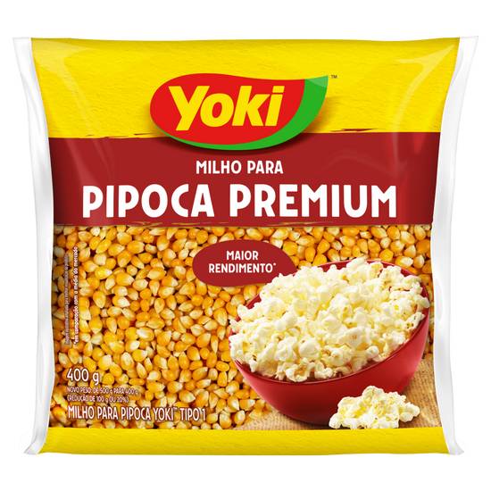 Yoki milho para pipoca tipo 1 premium (400 g)