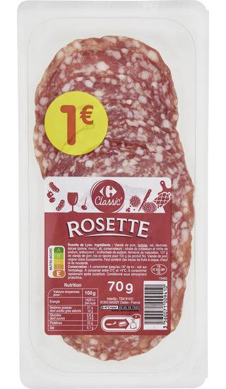 Rosette Carrefour Classic' - la barquette de 70g