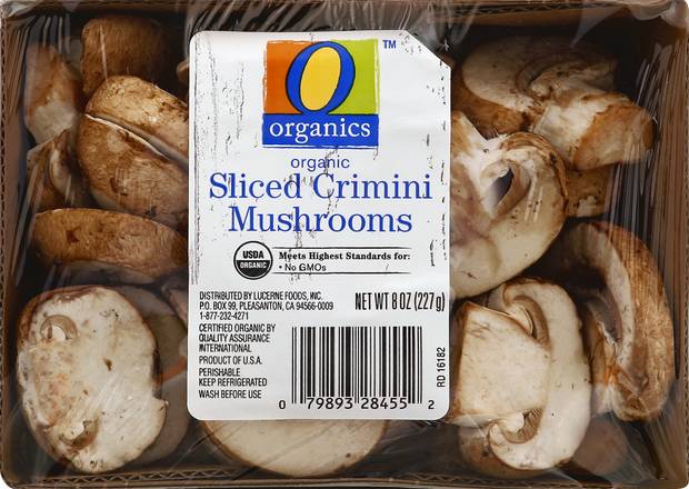 O Organics Organic Sliced Crimini Mushrooms (8 oz)