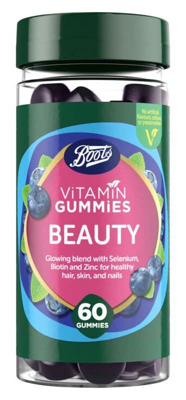 Boots Vitamin Gummies Beauty - 60 Blueberry Gummies