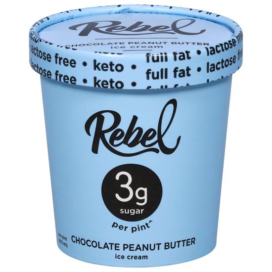 Rebel Chocolate Peanut Butter Ice Cream