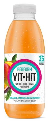 Vithit Perform Matcha Tea, Orange Mango and Passionfruit (500mL)