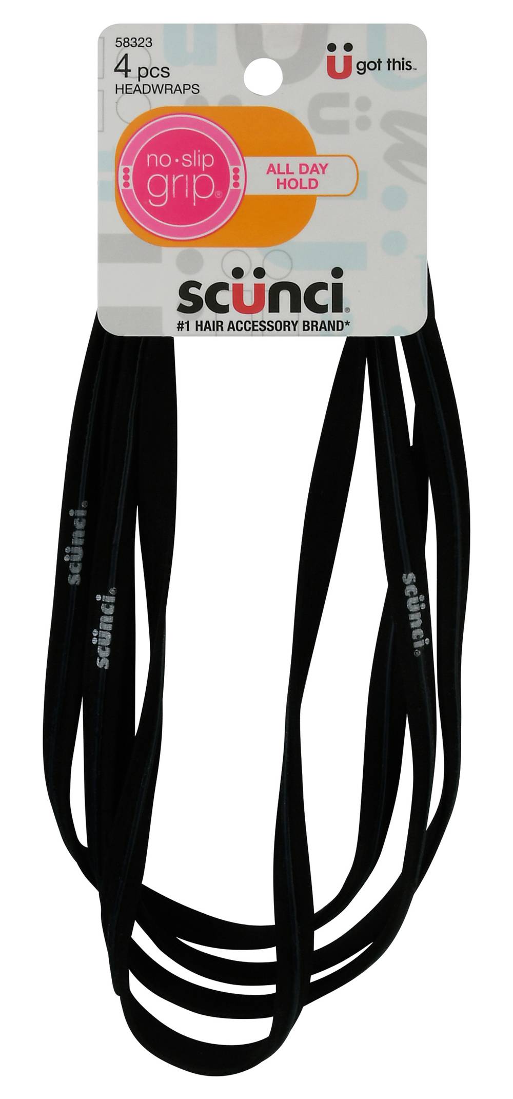 Scunci No Slip Grip Headwraps (4 ct) (1.6 oz, 4 ct)