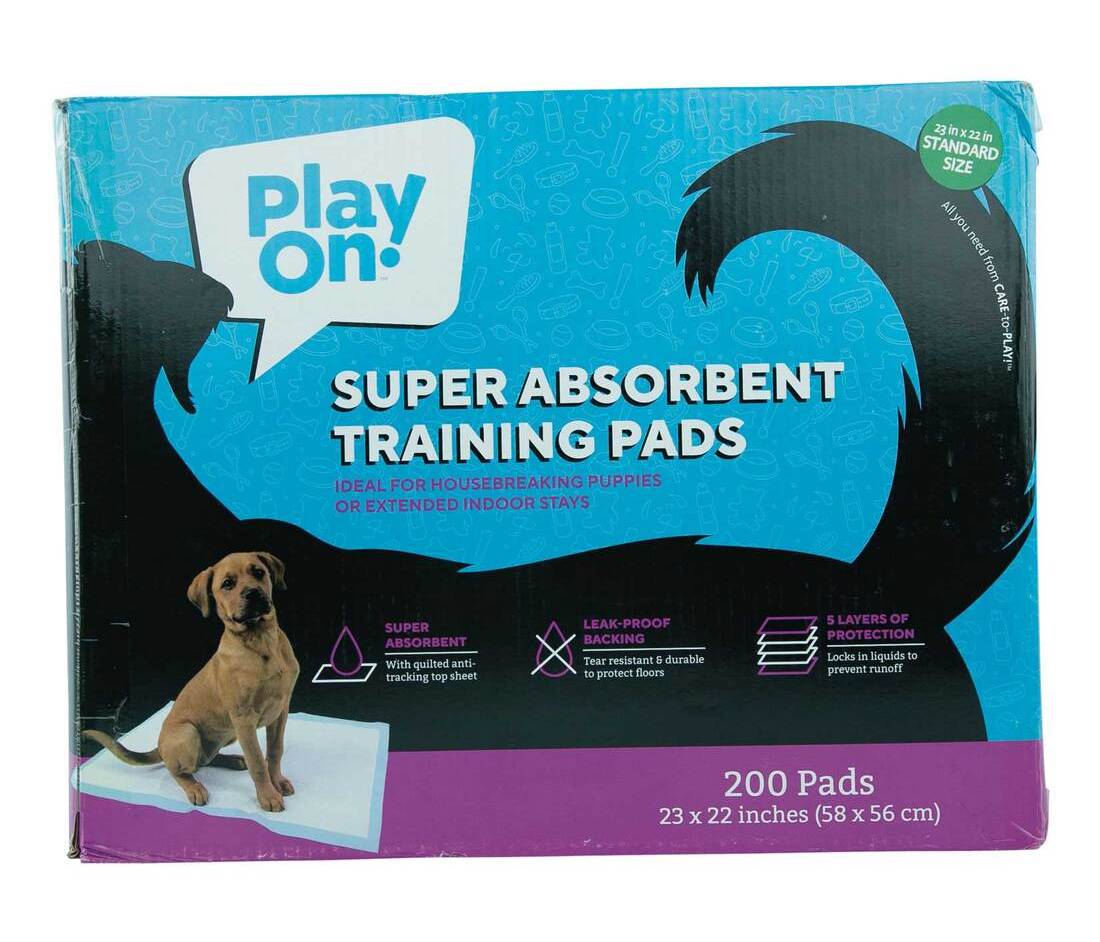 Play On Super Absorbent Training Pad, 200 Count, 23 x 22