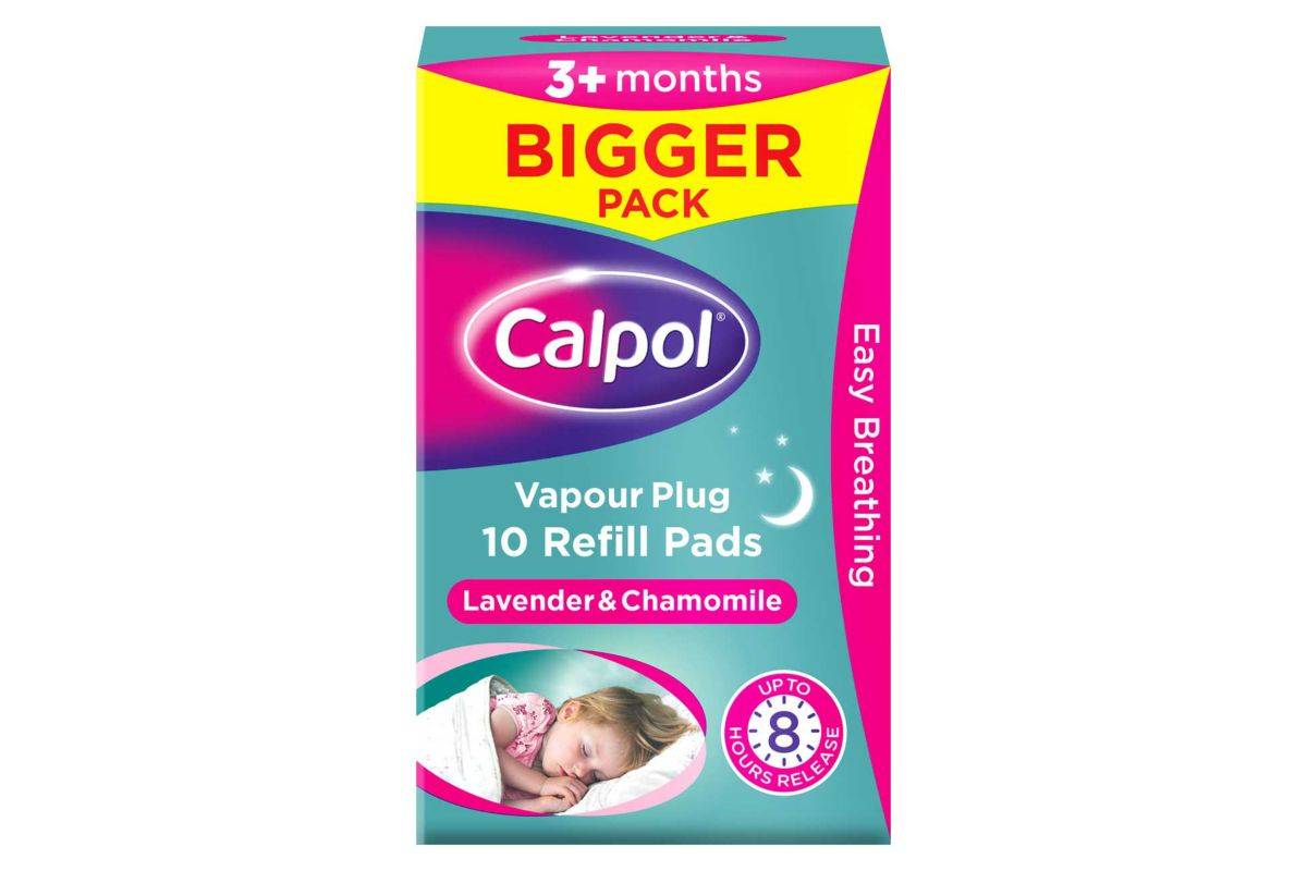 Calpol Vapour Plug 10 Refill Pads Lavender & Chamomile