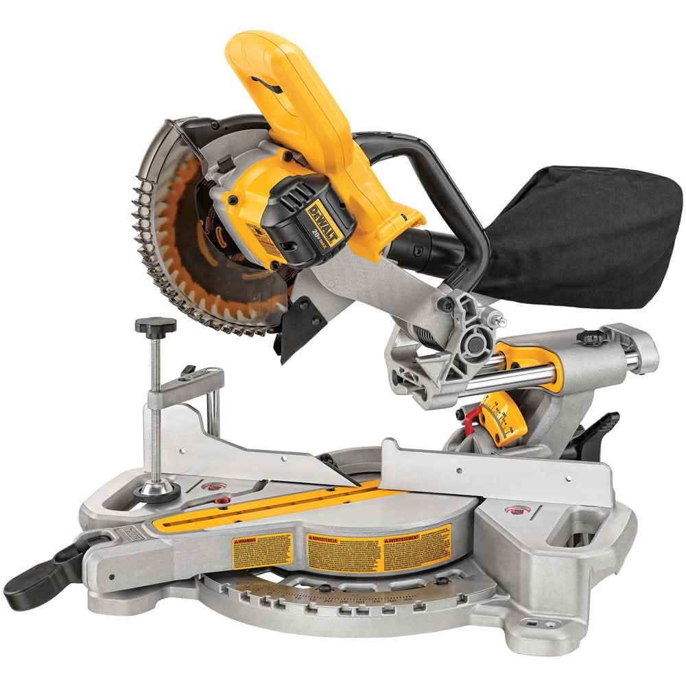 DeWalt 7-1/4-in 20-volt max Single Bevel Sliding Compound Cordless Miter Saw