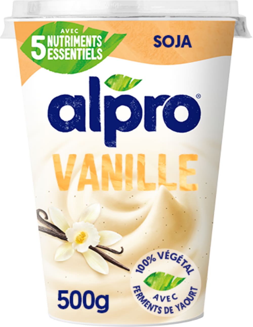 Alpro - Dessert végétal au soja, vanille (500g)