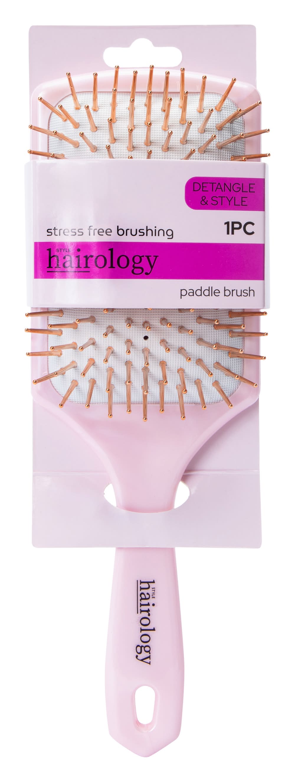 Paddle Brush 1-Count Pink