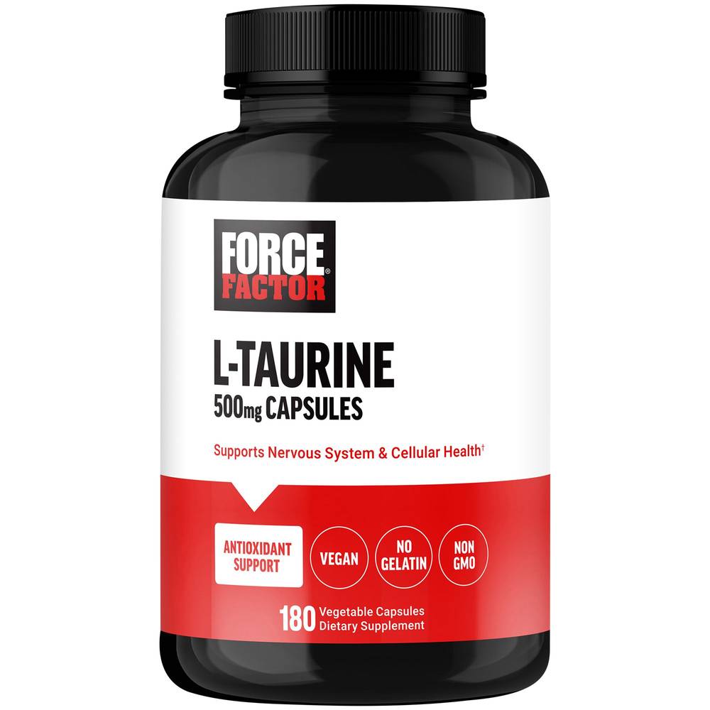 Force Factor L-Taurine Supports Nervous System Capsules (180 ct)