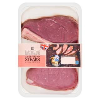 Co-op British Beef 2 Rump Steaks 400g