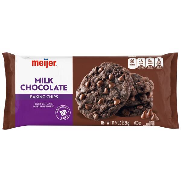 Meijer Milk Chocolate Baking Chips (11.5 oz)