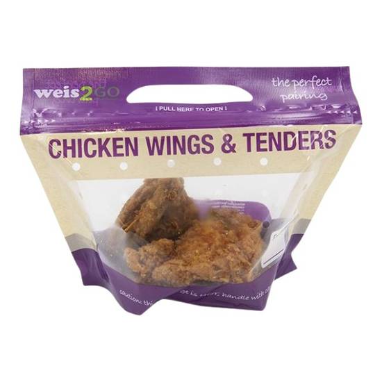 Weis2Go Fried Chicken Two Piece Breast & Wing