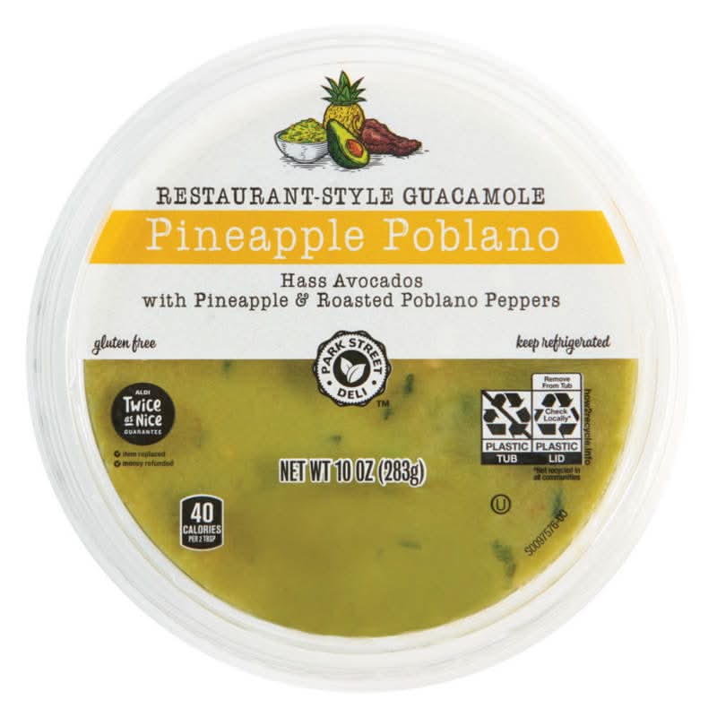 Park Street Deli Poblano Fresh Guacamole, Pineapple (10 oz)