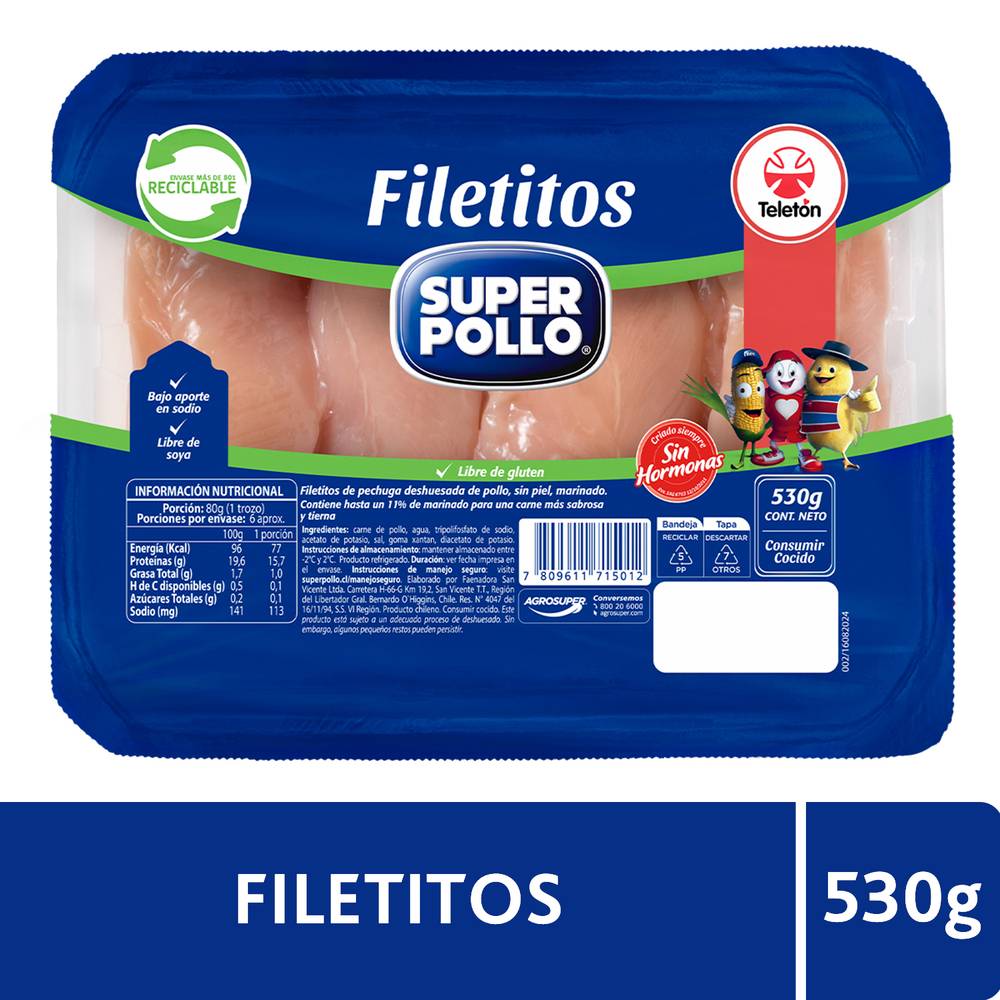 Super Pollo · Filetitos (530 g)