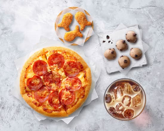 雙層美式臘腸比薩【豪華套餐】