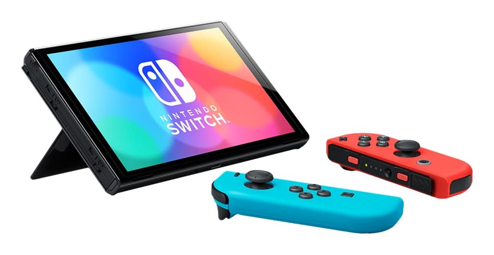 Target - Nintendo Switch Oled Model Cansole With Joy-Con, Neon Red
