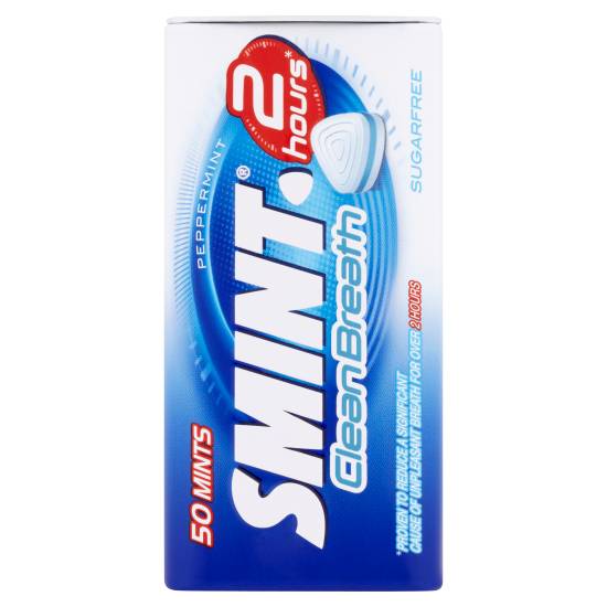 Smint Peppermint, 2 Hours Clean Breath Sugar Free Mints (50 pack)