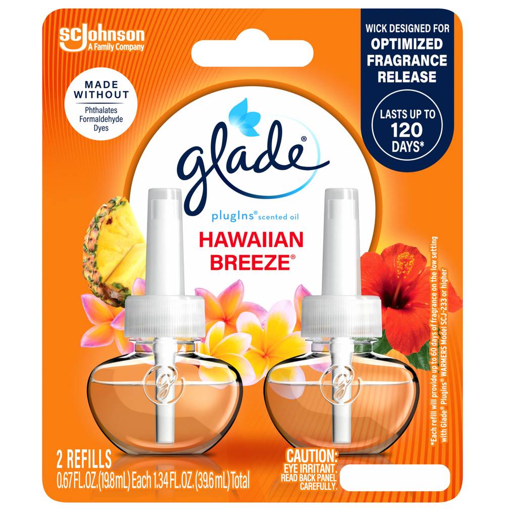 Glade Hawaiian Breeze Scented Oil Refills (0.67 fl oz)