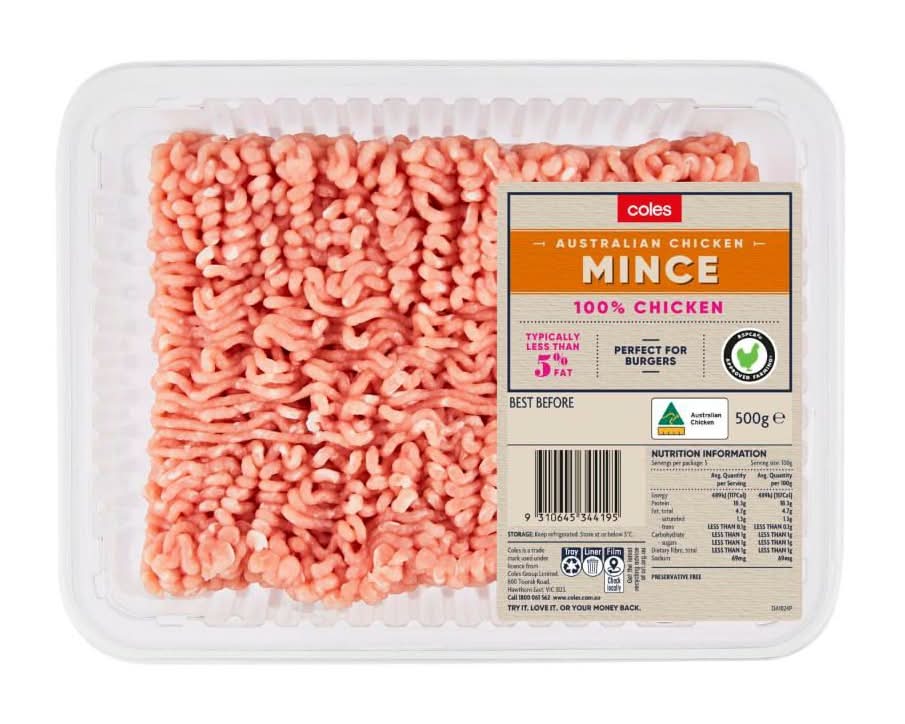 Coles Australian Chicken Mince (500g)