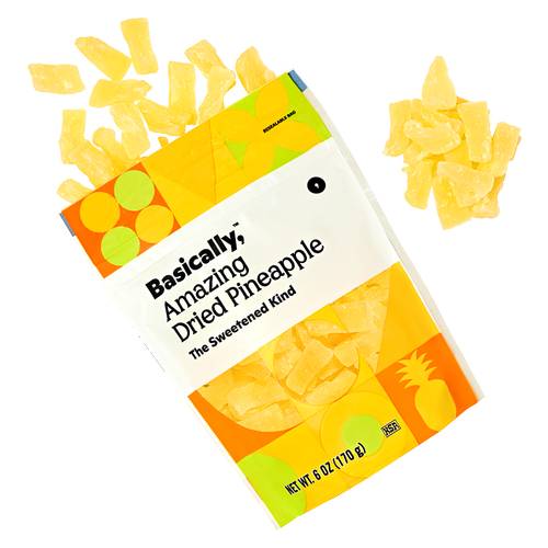 Basically, Sweetened Dried Pineapple (6 oz)