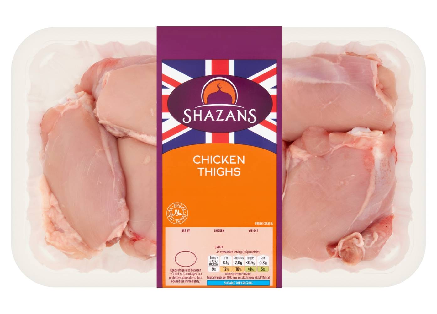 Shazans Chicken Thighs 1Kg