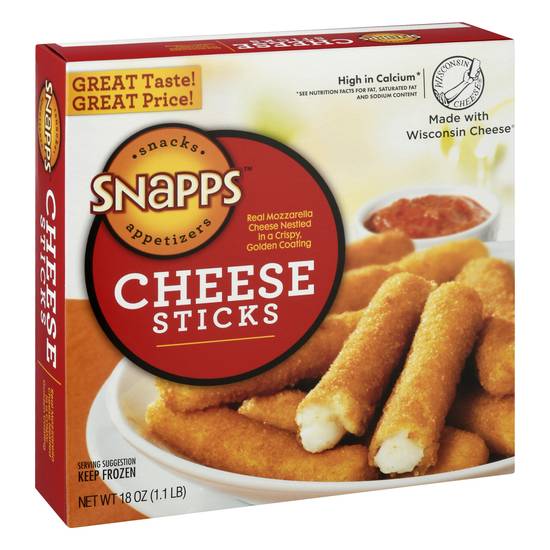 Snapps Real Mozzarella Cheese Sticks