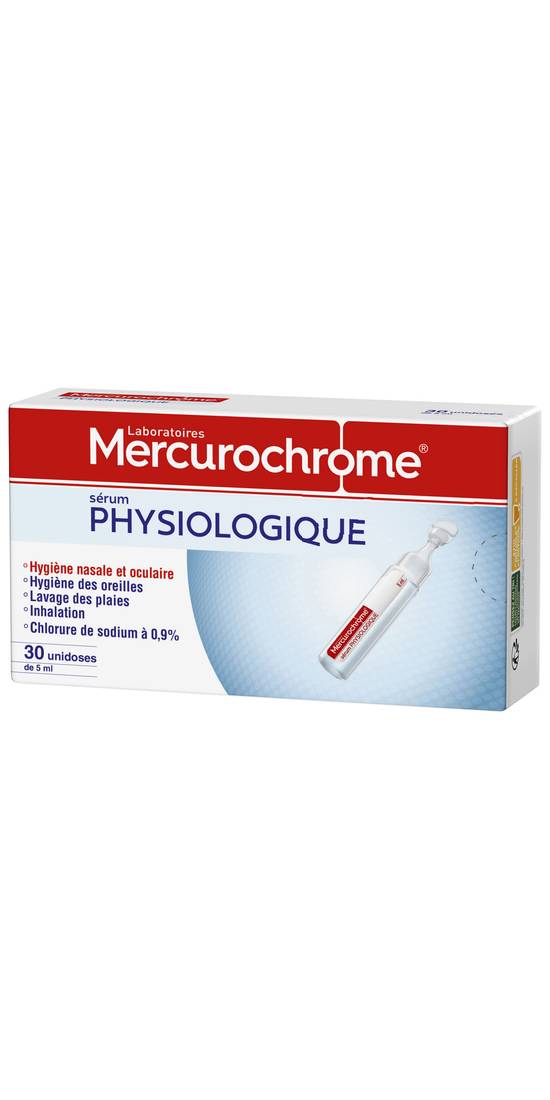 Mercurochrome - Sérum physiologique hygiène oculaire et nasale