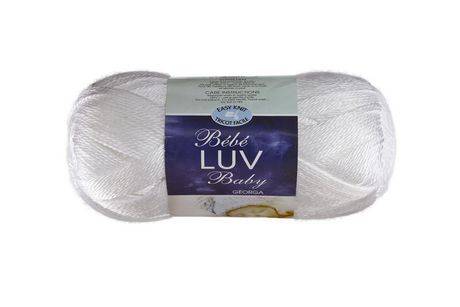 Baby luv baby luv blanc fil 120g (livr  dans de belles couleurs de b b .) - white yarn (1 unit)