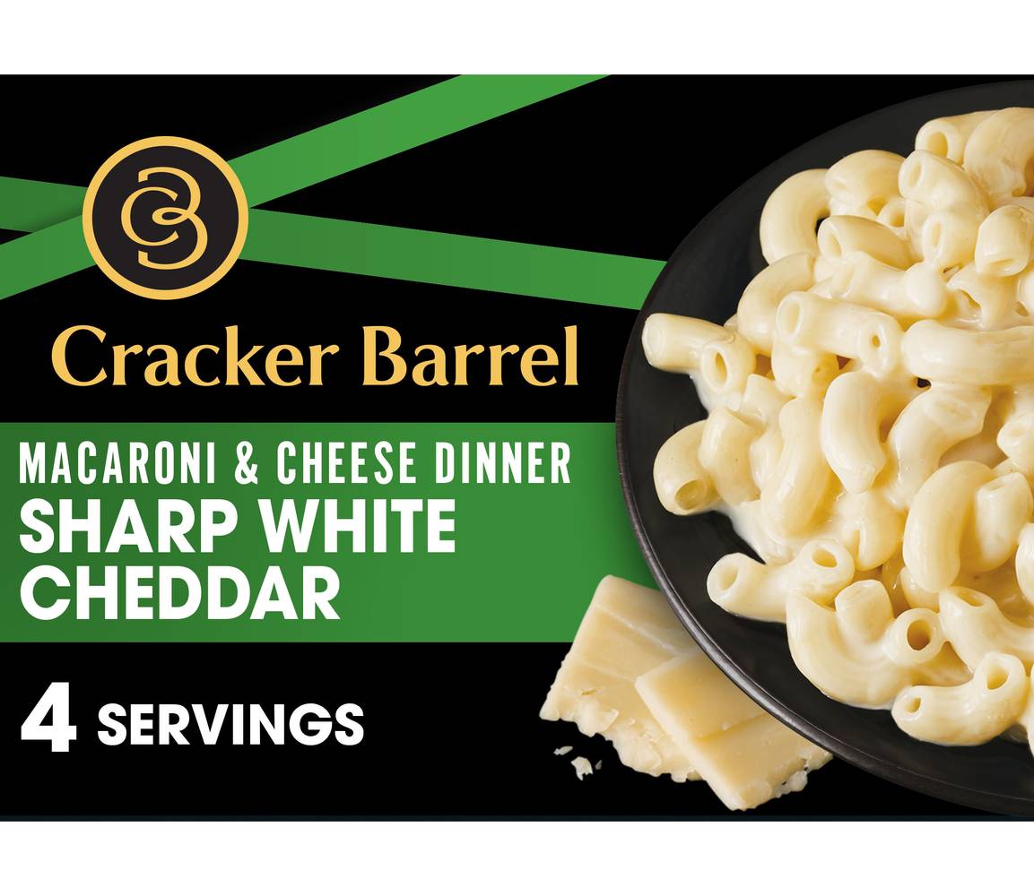 Cracker Barrel Sharp White Cheddar Macaroni & Cheese Dinner (14 oz)