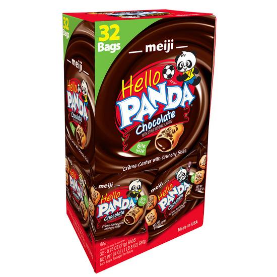 Meiji Hello Panda Chocolate Creme Filled Cookies (32 x .75 oz)
