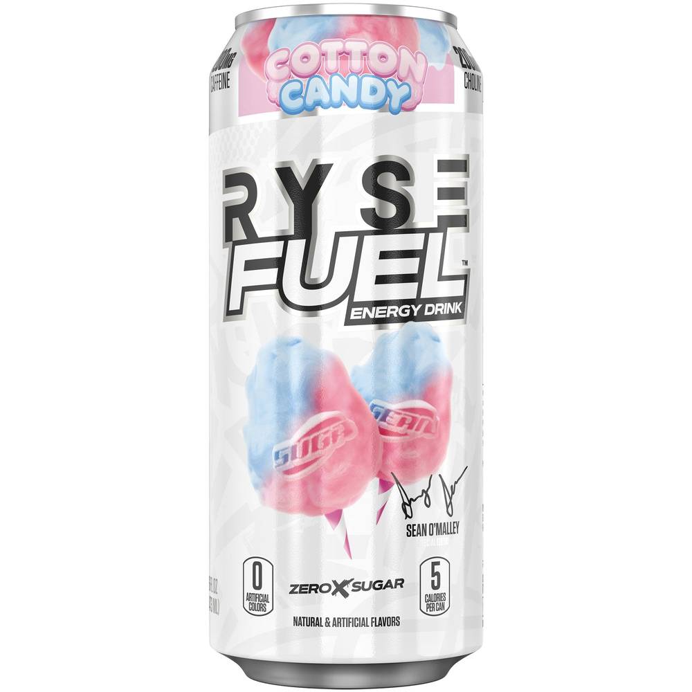 Ryse Fuel Cotton Candy Energy Drink (12 pack, 16 fl oz)