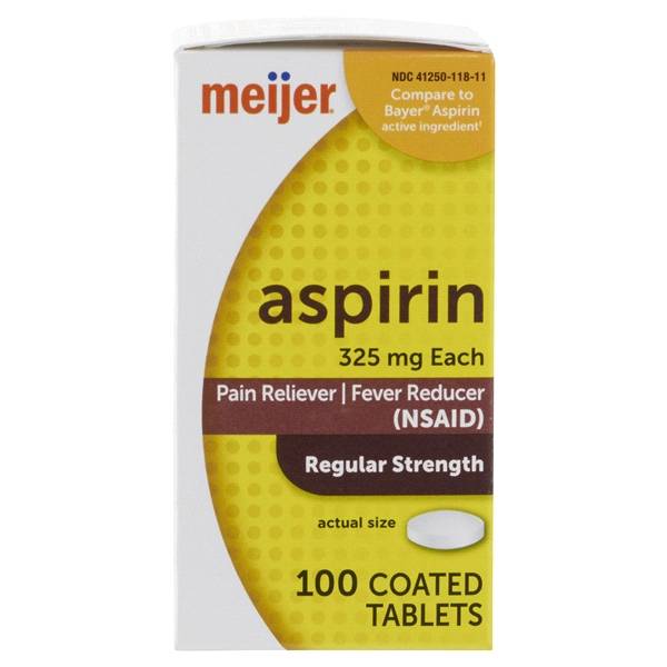 Meijer Aspirin 325 mg Tablet (100 ct)