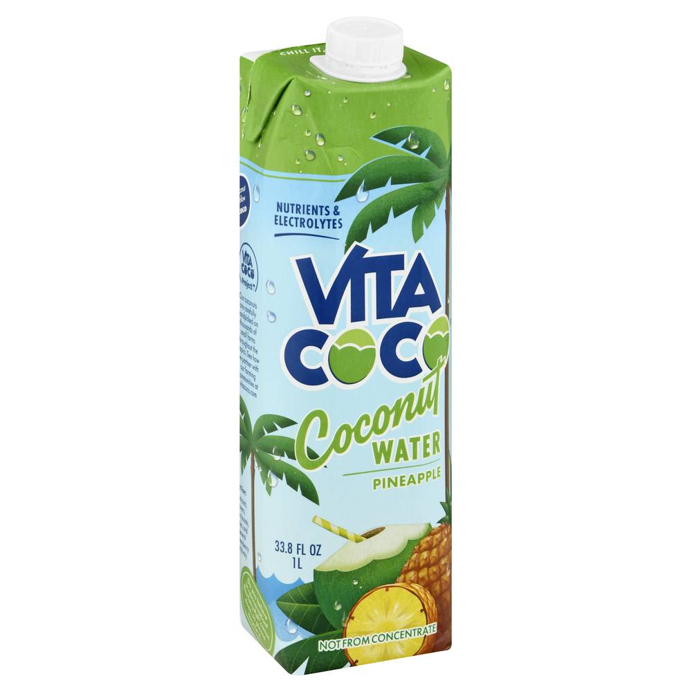 Vita Coco Coconut Water, Pineapple (33.8 fl oz)