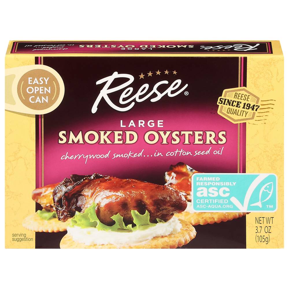 Reese Large Smoked Oysters (3.7 oz)