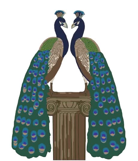Jonathan Adler X Michaels 5" X 7" Peacocks Paint-By-Number Acrylic Surface Kit