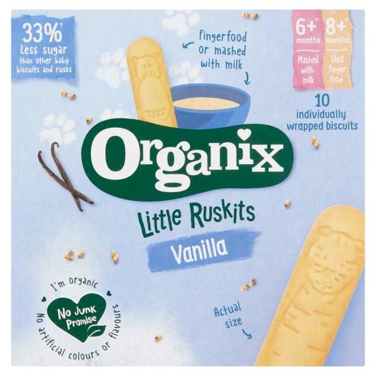Organix Little Ruskits Vanilla (10 ct)