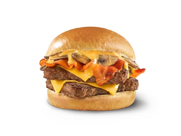 Bacon Portabella Mushroom Melt (Double) (Cals: 950)