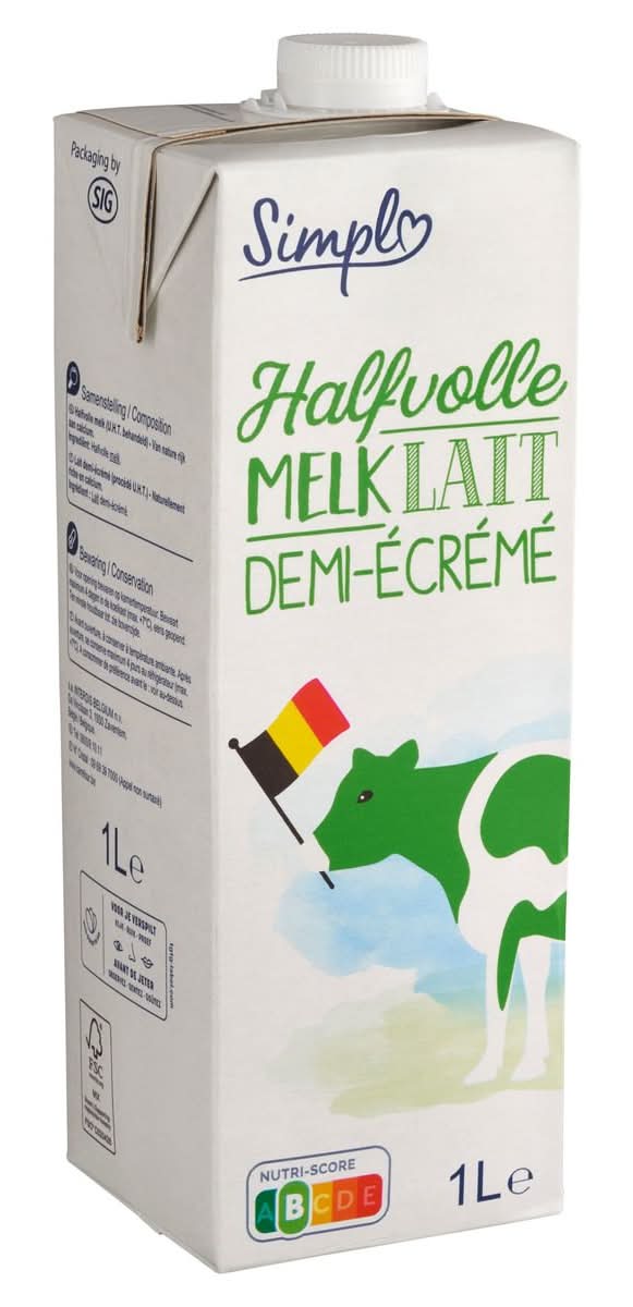 Simpl Lait Demi-Écrémé 1 L