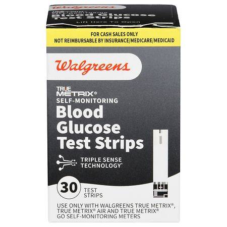 Walgreens True Metrix Self Monitoring Blood Glucose Test Strips (30 ct)