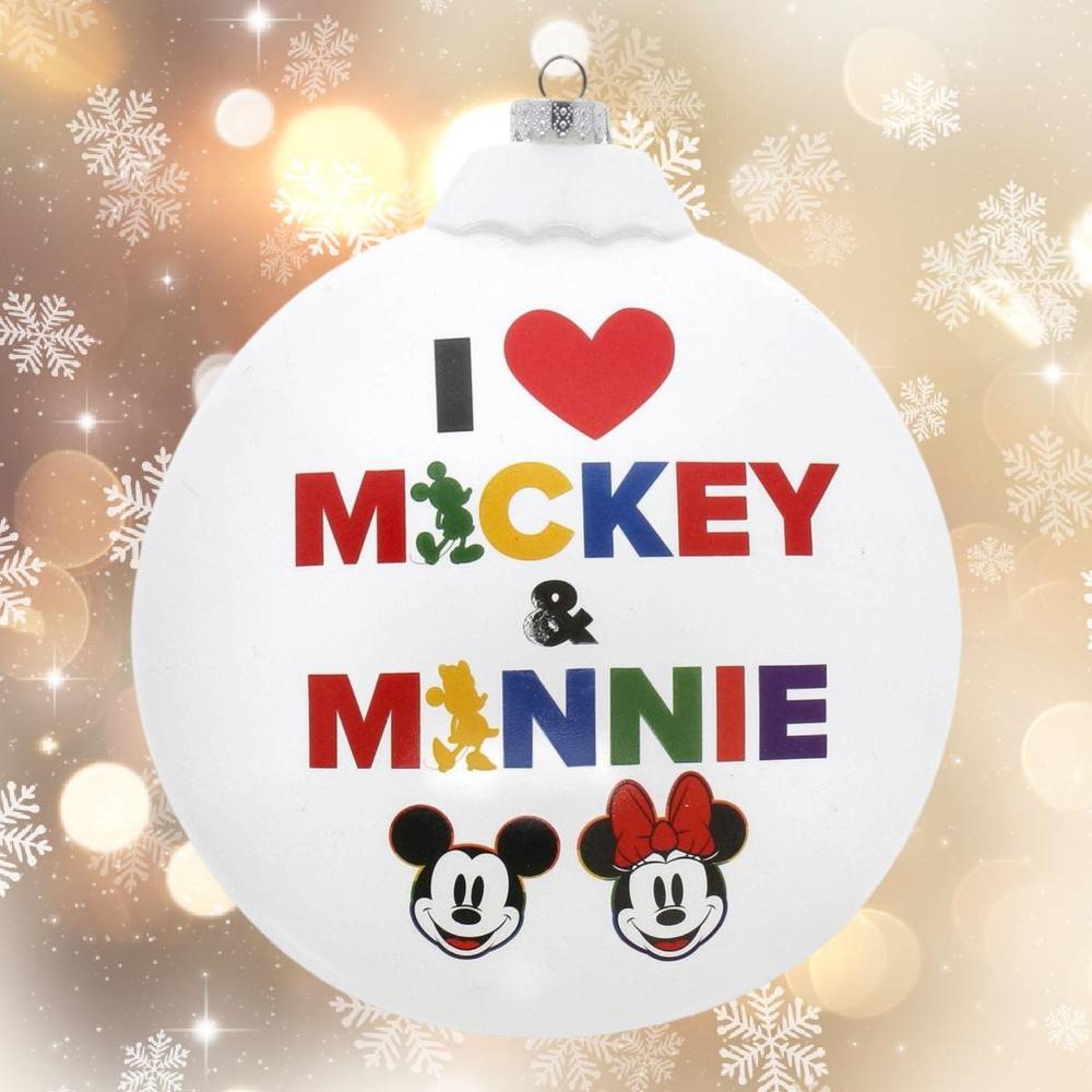 Disney · Esfera flat "i love mickey & minnie"