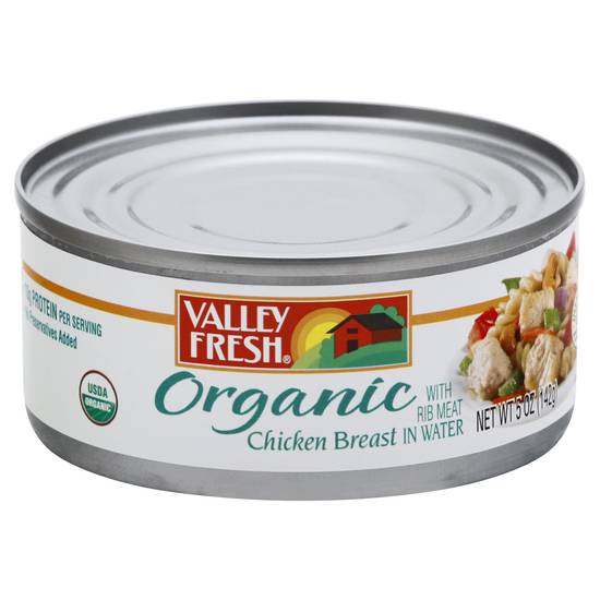 Valley Fresh Organic Chicken Breast in Water With Rib Meat (5 oz)
