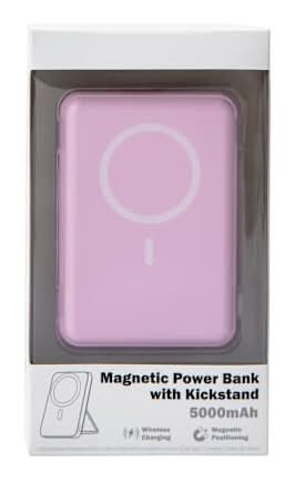 Magnetic Power Bank With Kickstand 5000MAh Purple