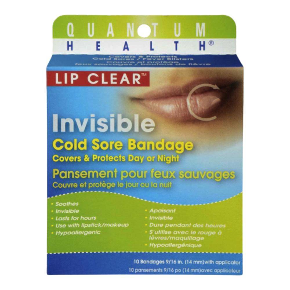 Quantum Health Lip Clear Invisible Cold Sore Bandage (12 units)
