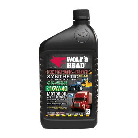 AMALIE OIL COMPANY 836-99106-56 WOLF S HEAD 836-99106-56 - WOLF S HEAD EXTREME-DUTY SYNTHETIC BLEND 15W40