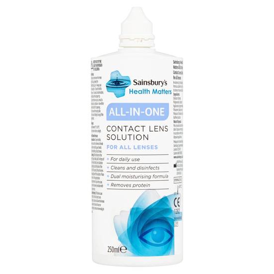 Sainsbury's Health Matters All-In-One Contact Lens Solution 250ml